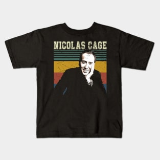 Adaptation Of Talent Nicolas Cage's Impactful Screen Presence Kids T-Shirt